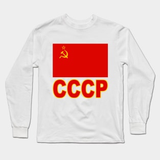 The Pride of the Soviet Union (CCCP) National Flag Design Long Sleeve T-Shirt